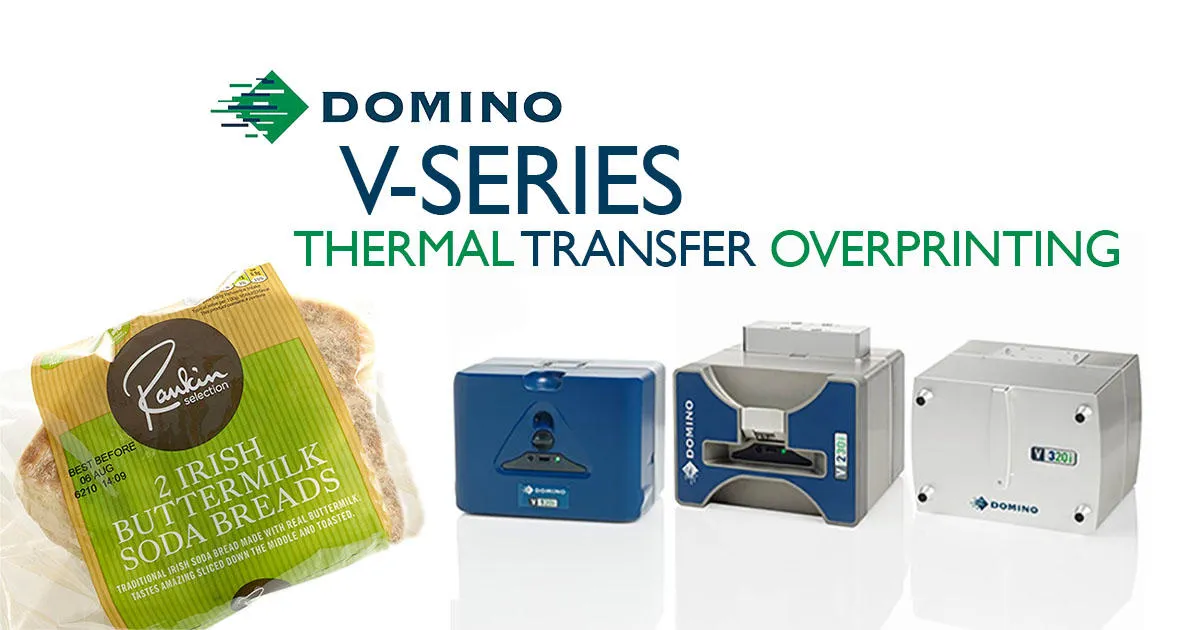 Domino V Series Thermal Transfer Overprinter (TTO) Lineup